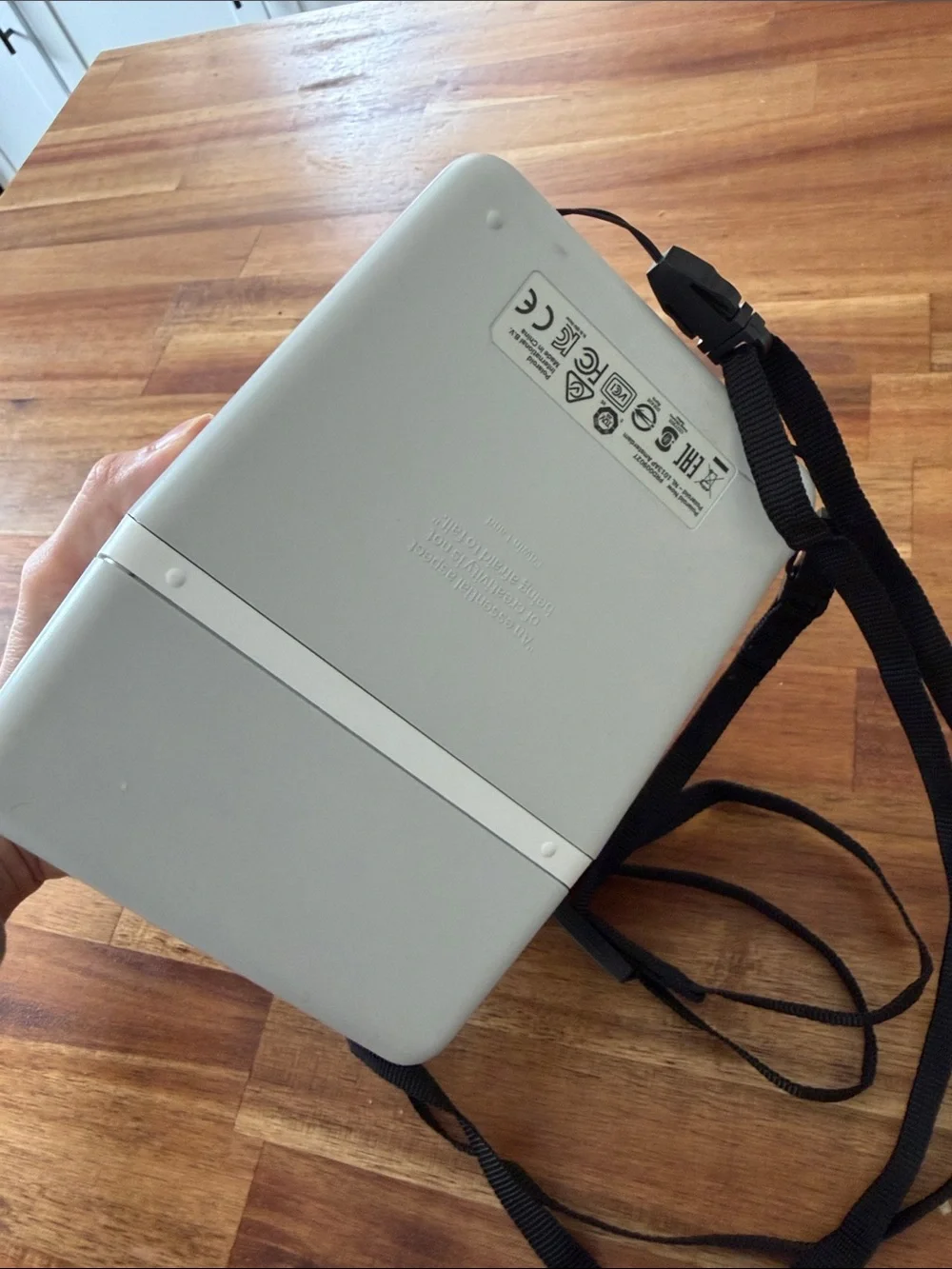 Polaroid White Instant Camera with Rainbow Accent